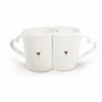 Kit Caneca Dupla Alça de Coração Personalizada - Imagem 3