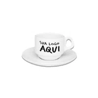 Xícara com Pires Personalizada - 180ml - Canecas 24 Horas
