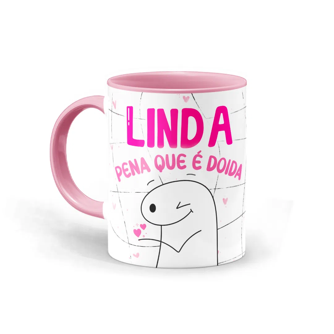 Caneca Flork - Linda, Pena Que É Doida - Imagem 1