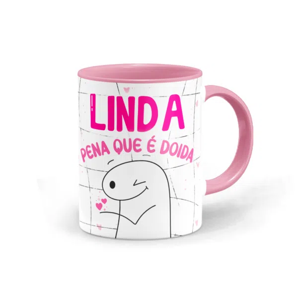 Caneca Flork - Linda, Pena Que É Doida - Imagem 2