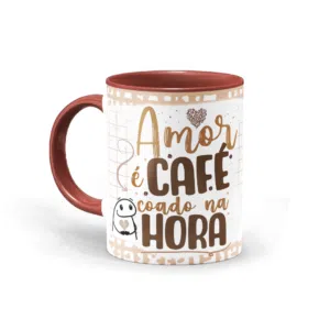 Caneca Flork - amor é café coado na hora