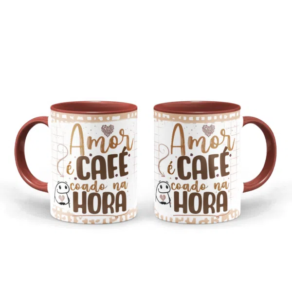Caneca Flork - Amor É Café Coado Na Hora - Imagem 3