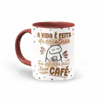 Caneca Flork - a vida é feita de escolhas, eu escolhi não ficar sem café