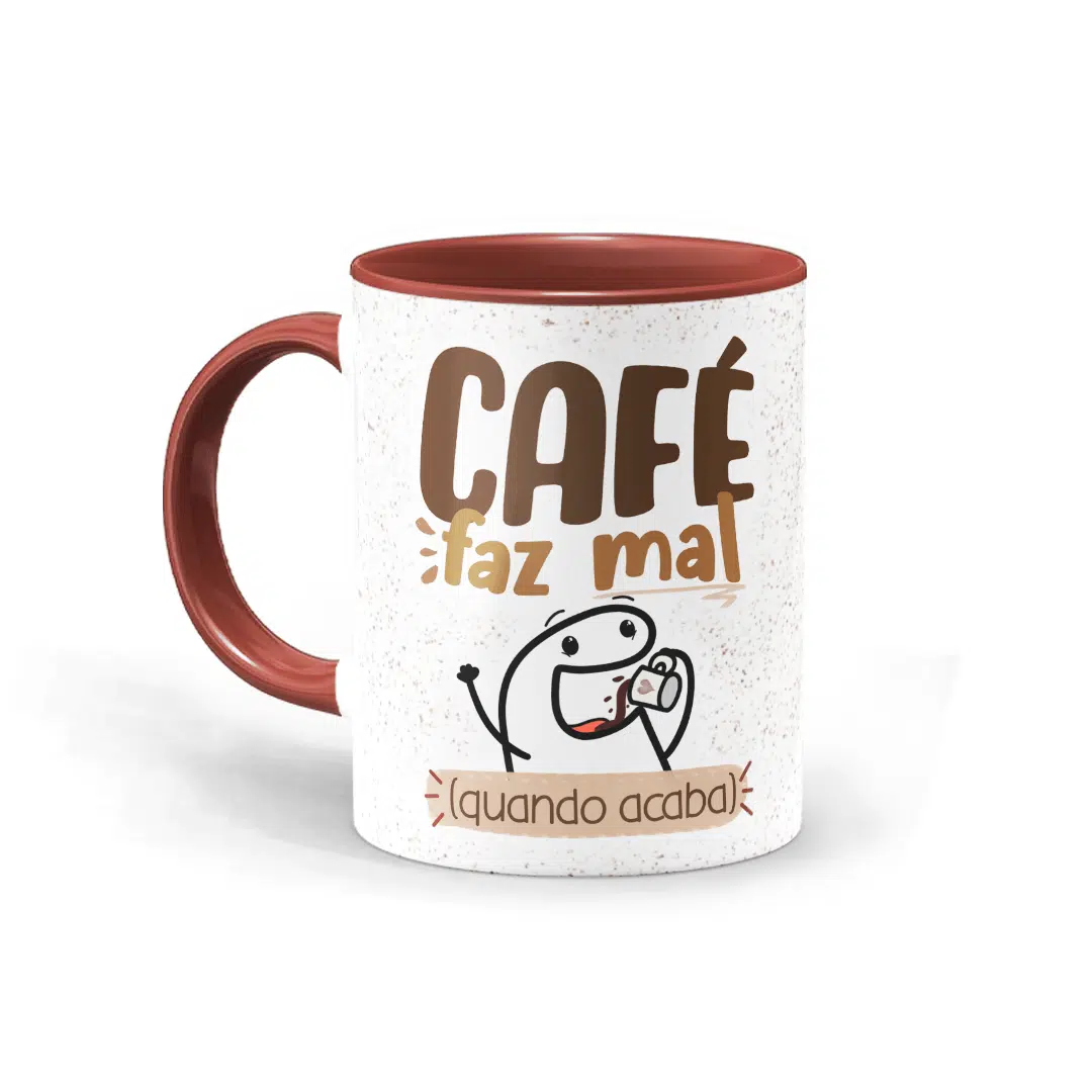 Caneca Flork - Café Faz Mal Quando Acaba - Imagem 1