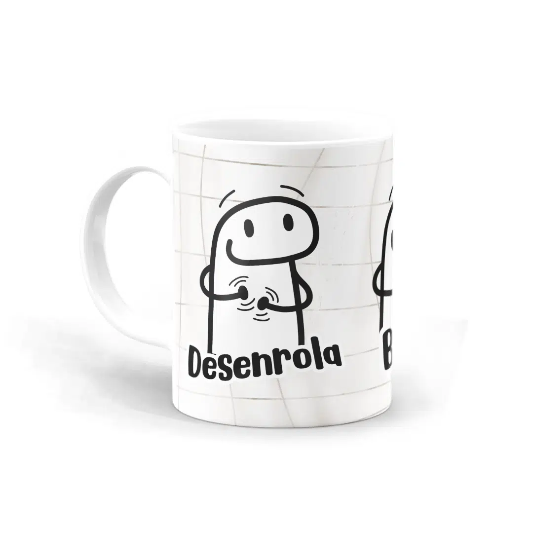 Caneca Flork - desenrola, bate e faz um cafezinho