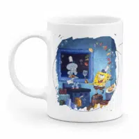 Caneca Bob Esponja se não puder ajudar atrapalhe afinal o importante é participar