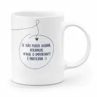 Caneca Bob Esponja se não puder ajudar atrapalhe afinal o importante é participar - Imagem 2