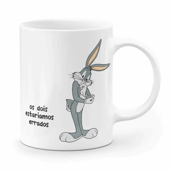 Caneca Patolino E Pernalonga - Se Eu Concordasse Com Você, Os Dois Estriamos Errados - Imagem 2