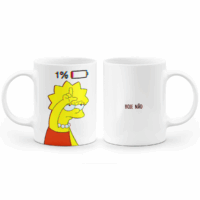 Caneca Lisa Simpson - hoje não - Imagem 3