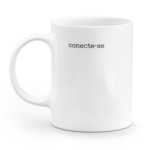Caneca minimalista conecte-se
