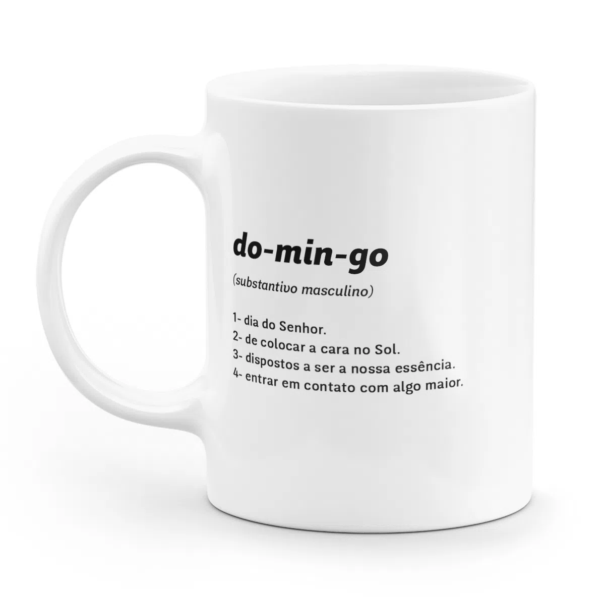 Caneca Minimalista Domingo - Imagem 1