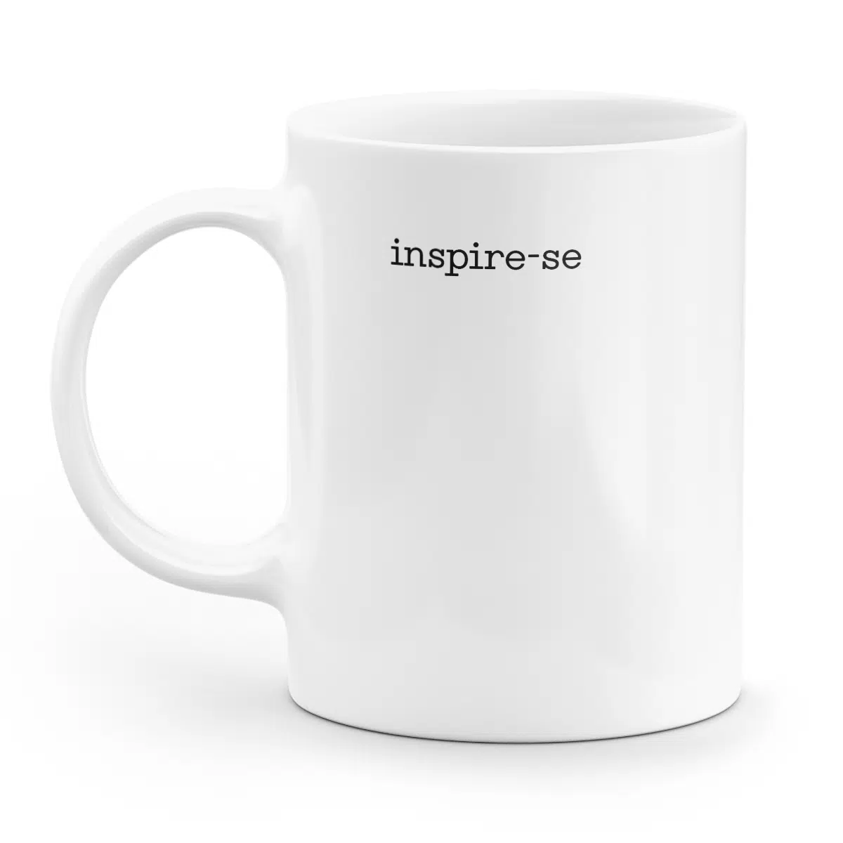 Caneca minimalista inspire-se