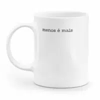 Caneca minimalista menos é mais