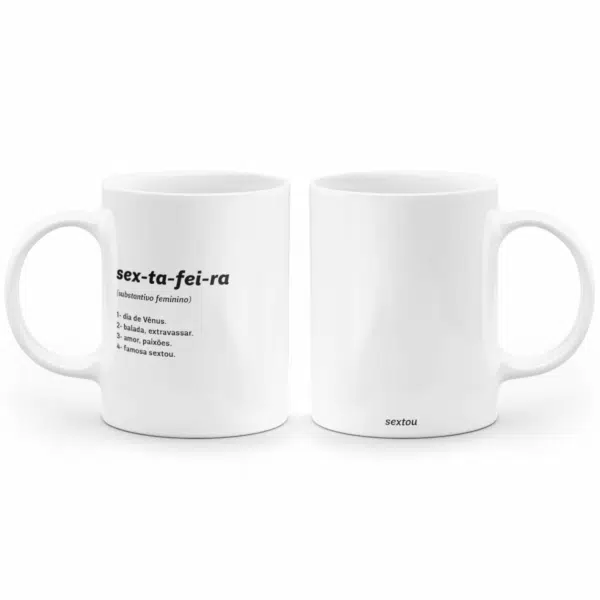 Caneca Minimalista Sexta-Feira - Imagem 3