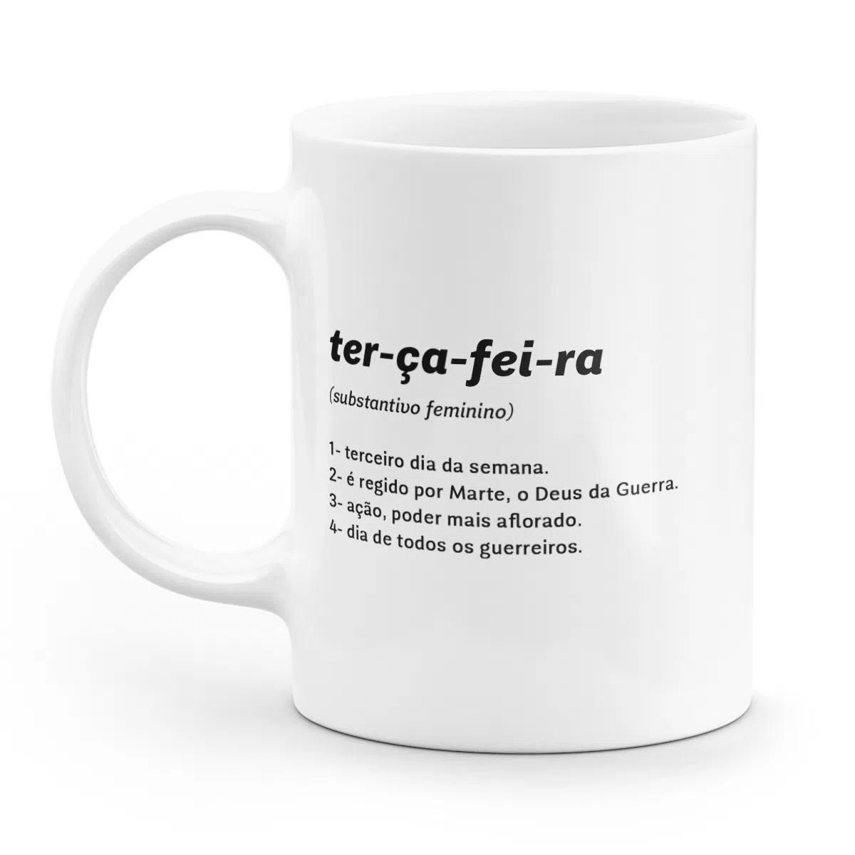 Caneca Minimalista Terça-Feira - Imagem 1