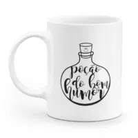 Caneca minimalista poção do bom humor