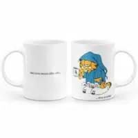 Caneca minimalista Garfield – não tava muito afim não, mas acordei - Imagem 3
