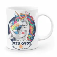 Caneca unicórnio indelicado - meu ovo