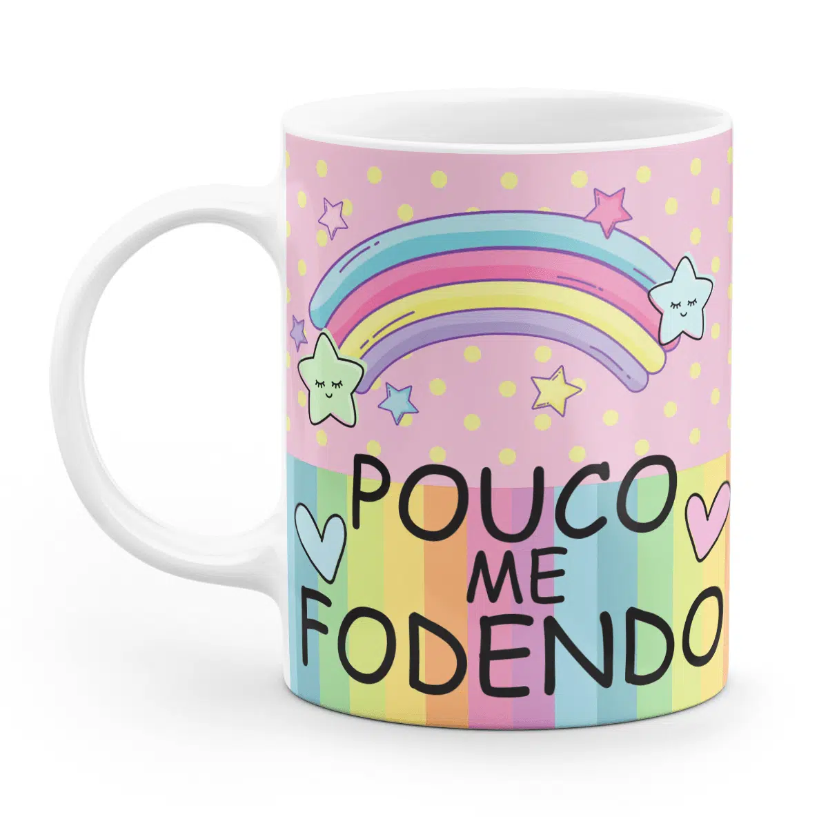 Caneca unicórnio indelicado - tô pouco me fodendo
