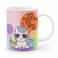 Caneca unicórnio indelicado - tô pouco me fodendo - Imagem 2