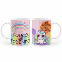 Caneca unicórnio indelicado - tô pouco me fodendo - Imagem 3