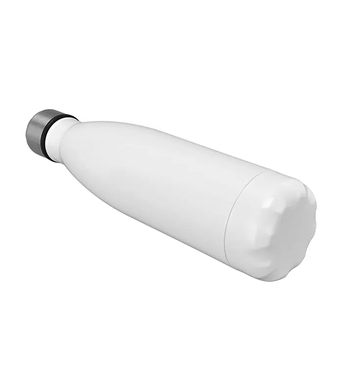 Garrafa Squeeze Termica Inox Branca Personalizada 450Ml Canecas24Horas 02