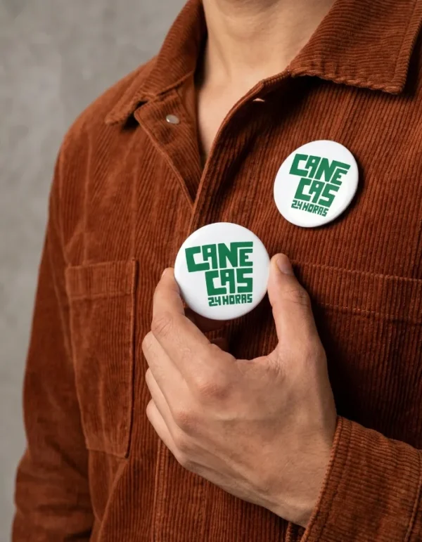 Botton Personalizado Redondo Com Alfinete - Imagem 2