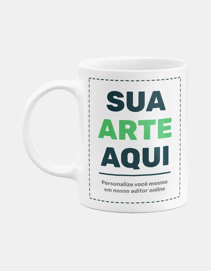 Caneca Personalizada Branca Sua Arte Aqui Canecas24Horas