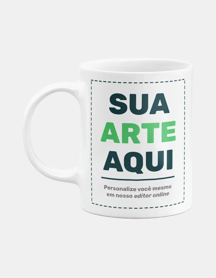 Caneca Personalizada Branca Sua Arte Aqui Canecas24Horas